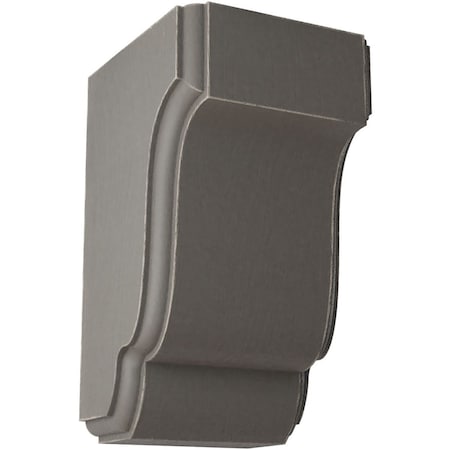 Ekena Millwork 2 1/2"W x 2 3/4"D x 4 1/2"H Capistrano Mission Wood Vintage Decor Corbel, Reclaimed Grey CORWD02X02X04CPGY